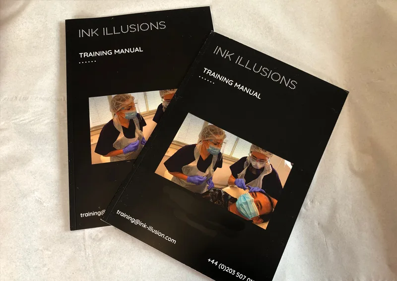 Printed manual for online students completing Collagen Induction Therapy Training
