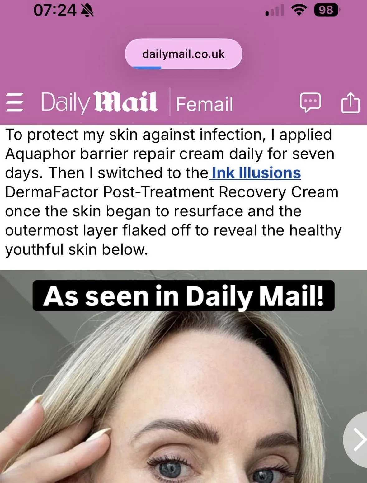 As featured in the Daily Mail